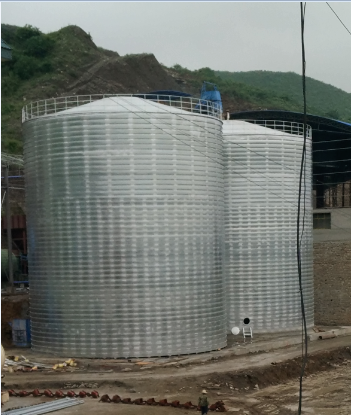 怀化粮食钢板仓的安装全过程不用热焊接